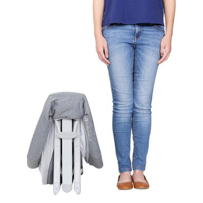 New Baby Trend Quick - Fold 2 - in - 1 Rocking Bassinet (Shadow Stone Gray) - Kidsy