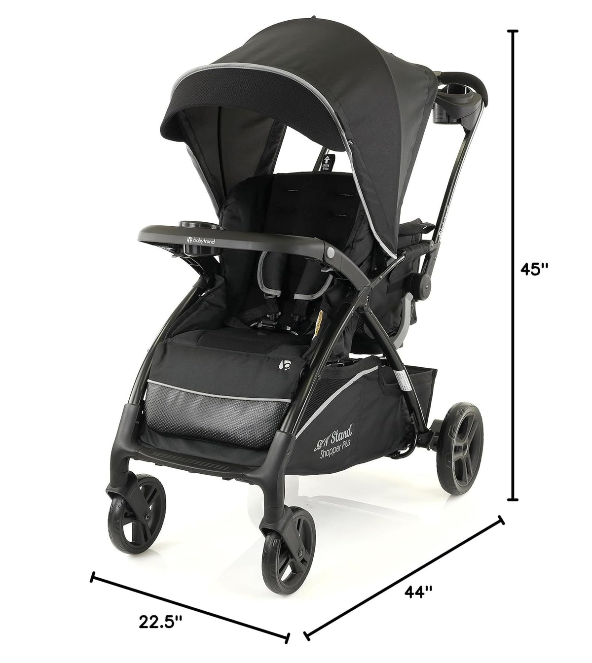 New Baby Trend Sit N’ Stand® 5 - in - 1 Shopper Plus Stroller (Kona) - Kidsy