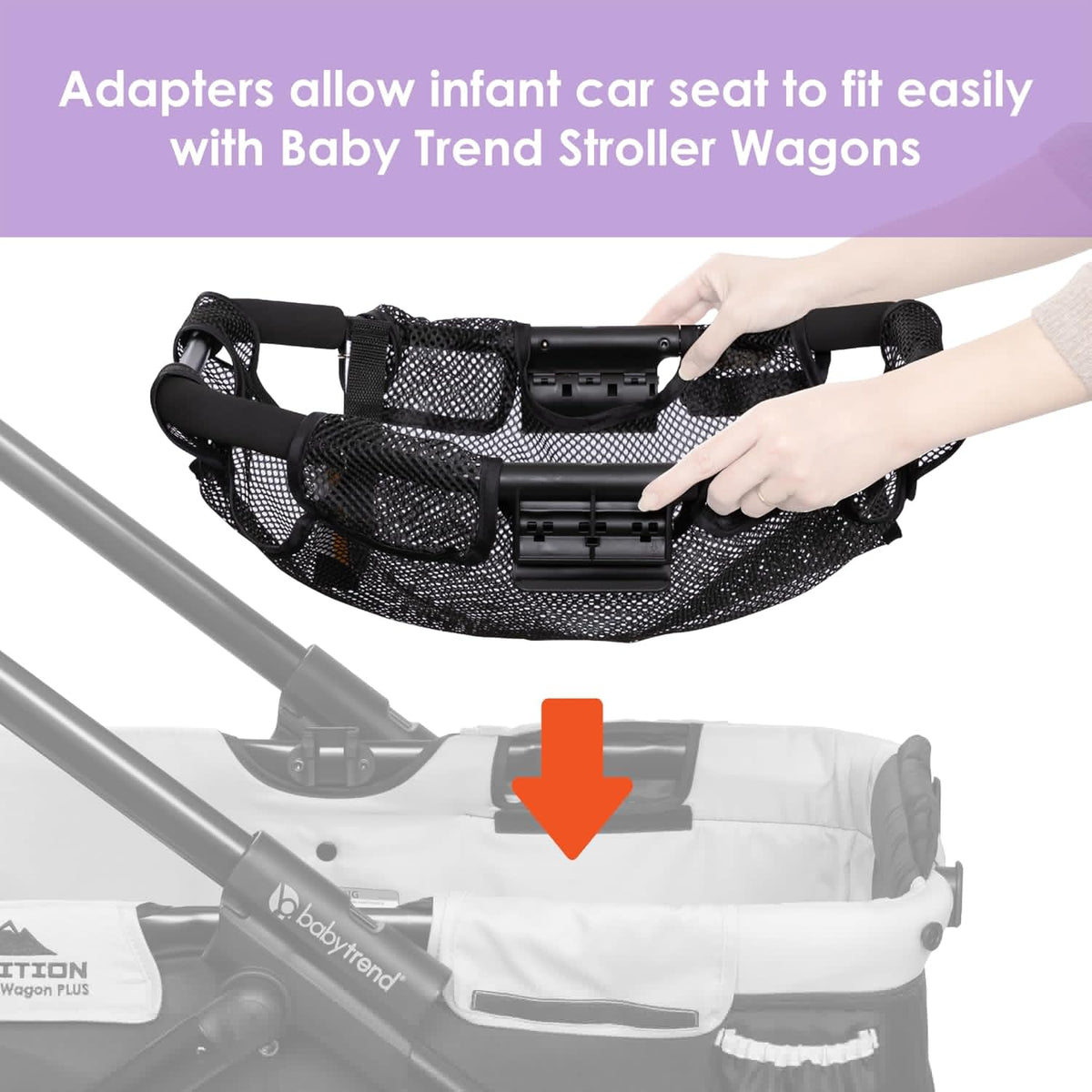 New Baby Trend Stroller Wagon Infant Car Seat Adapter for Expedition (Black) - Kidsy