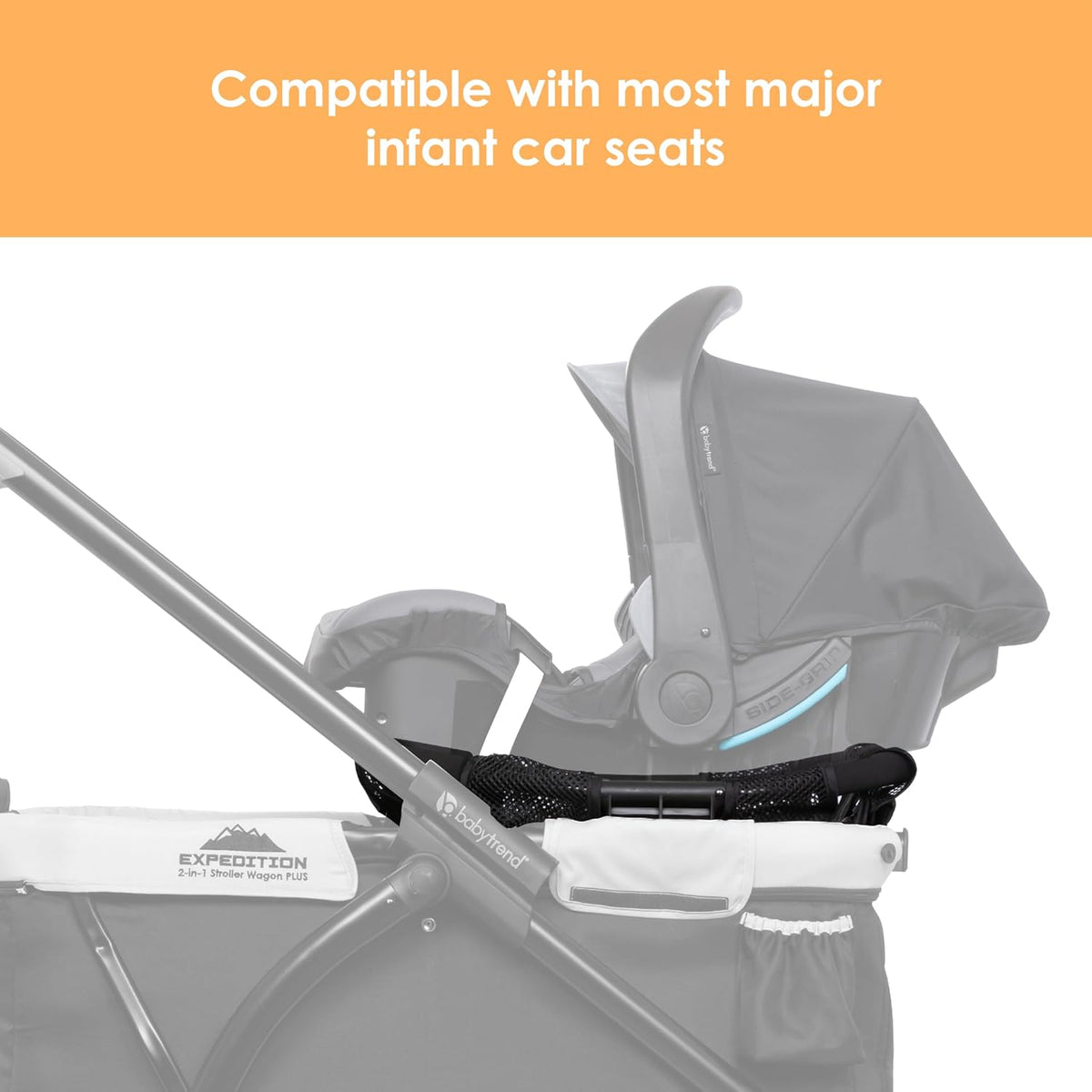 New Baby Trend Stroller Wagon Infant Car Seat Adapter for Expedition (Black) - Kidsy