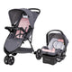 New Baby Trend Venture 3-Wheel Stroller Travel System (Dash Pink) - Kidsy
