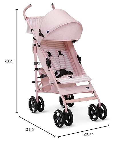 New BabyGap Classic Lightweight Stroller (Pink Stripes) - Kidsy
