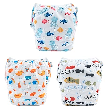 New Babygoal Reusable Swim Diapers 8M - 3T (Fish/Duck) - Kidsy