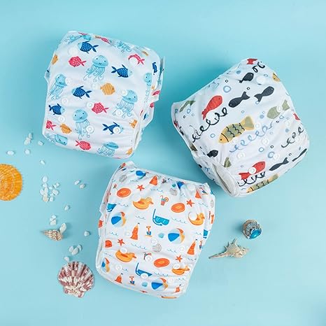 New Babygoal Reusable Swim Diapers 8M - 3T (Fish/Duck) - Kidsy