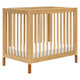 New Babyletto Gelato 4-in-1 Convertible Mini Crib (Honey with Vegan Tan Leather Feet) - Kidsy