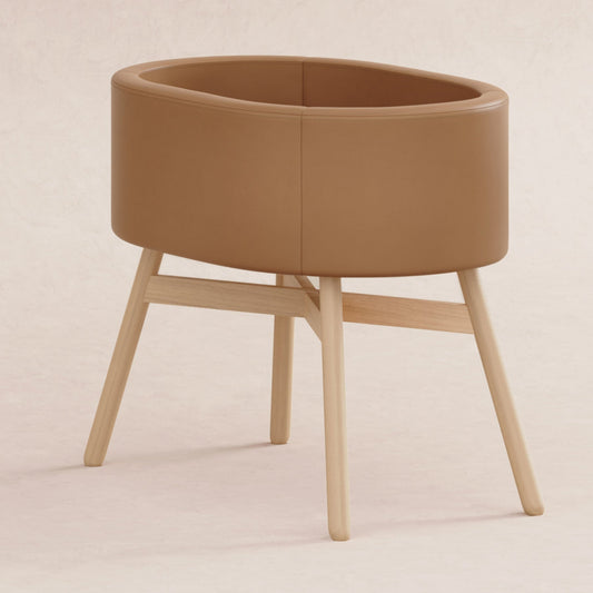 New babyletto x GATHRE Capsule Bassinet (Camel) - Kidsy