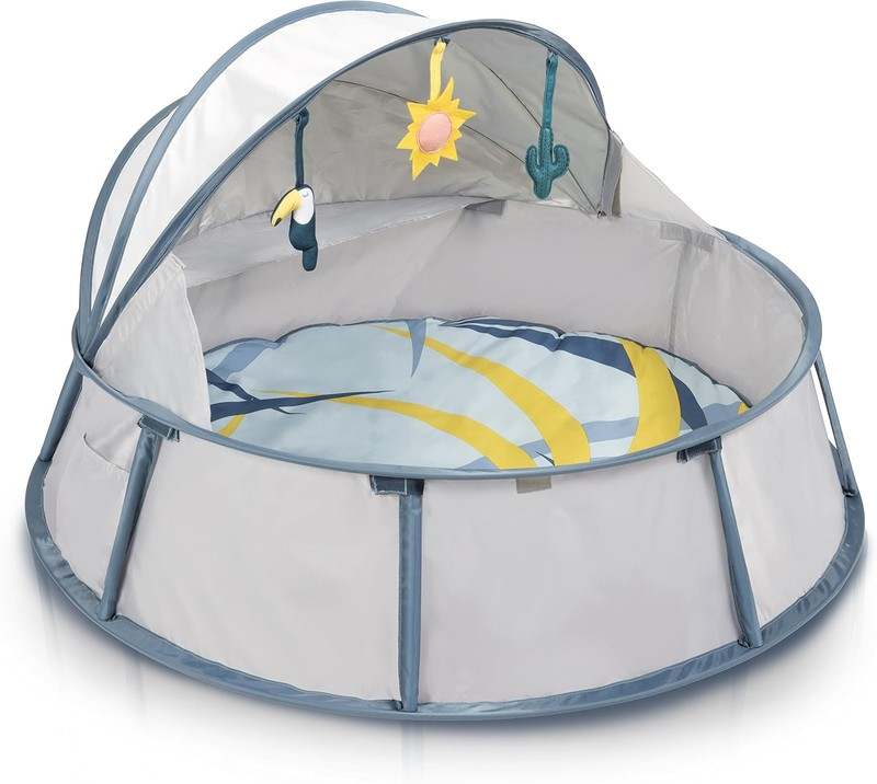 New Babymoov Babyni Playpen (Blue) - Kidsy