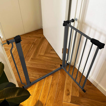 New BalanceFrom Easy Walk - Thru Safety Gate 30 Inch Tall (Graphite) - Kidsy