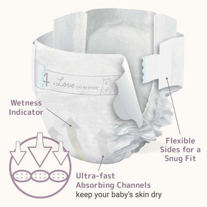 New Bambo Nature Hypoallergenic Baby Diapers Size 4, 162 - Count - Kidsy
