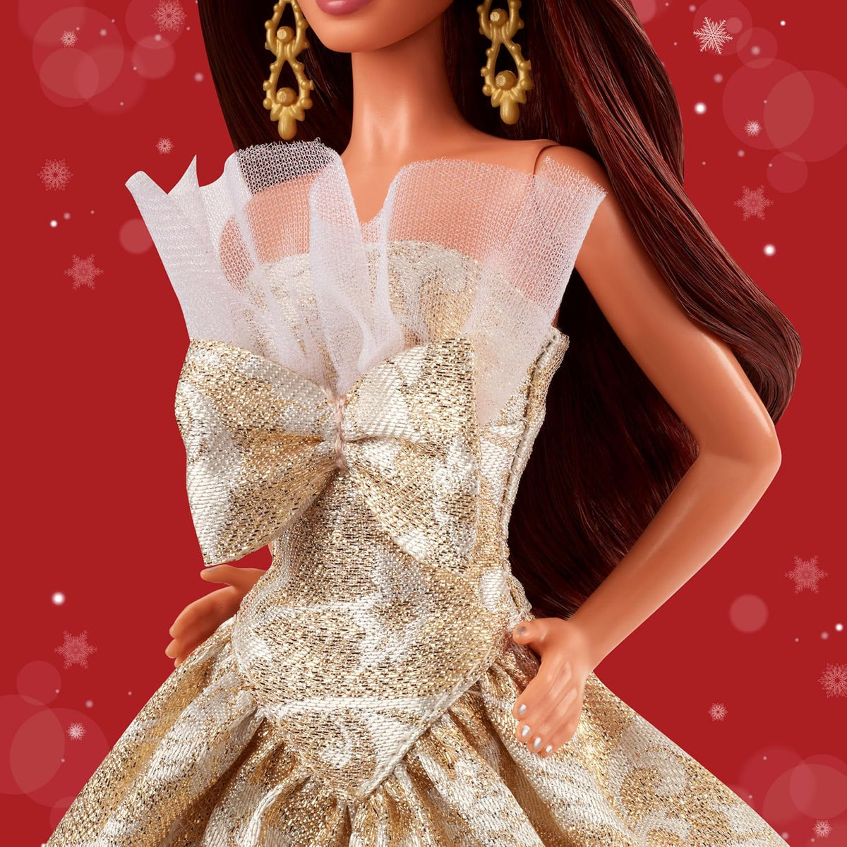 New Barbie Signature 2025 Holiday Fashion Doll (Silver & Gold Gown) - Kidsy