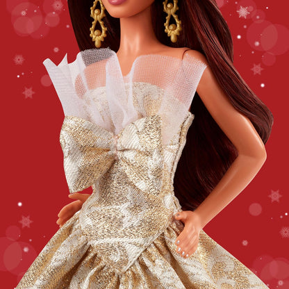 New Barbie Signature 2025 Holiday Fashion Doll (Silver & Gold Gown) - Kidsy