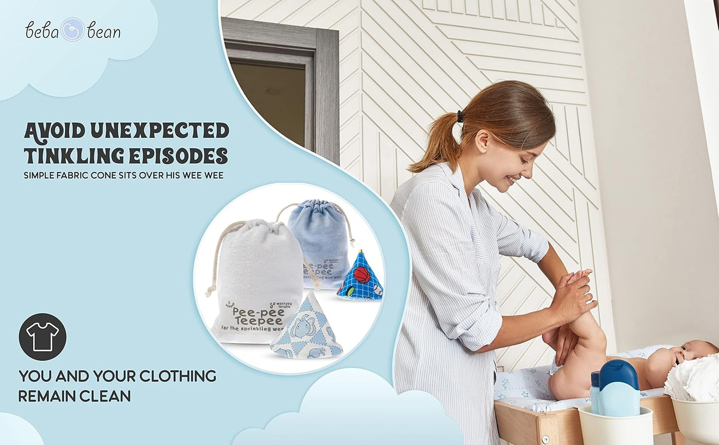 New Beba Bean Pee - pee Teepee Golf Green - Cello Bag, 5 Golf Teepees - Kidsy