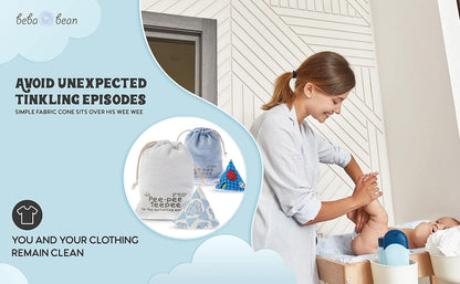 New Beba Bean Pee - pee Teepee Golf Green - Cello Bag, 5 Golf Teepees - Kidsy