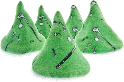 New Beba Bean Pee - pee Teepee Golf Green - Cello Bag, 5 Golf Teepees - Kidsy