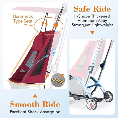 New Beberoad Love R1 Auto - Folding Ultra Lightweight Double Stroller (Black) - Kidsy