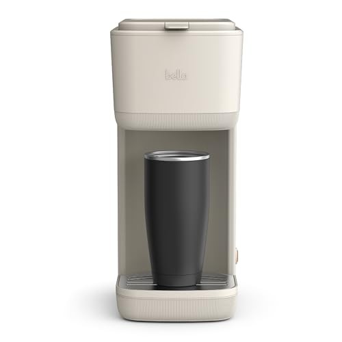 New BELLA Single Serve Coffee Maker, K - Cup & Ground Compatible (Oatmilk) - Kidsy