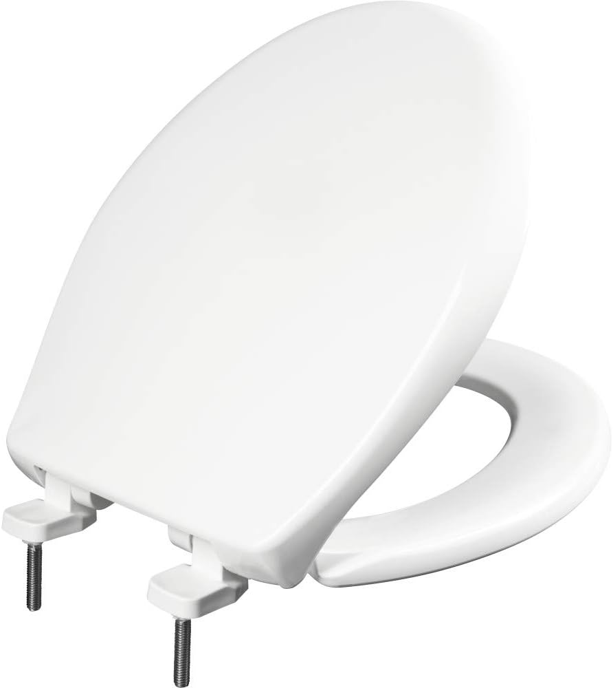 New Bemis 790TDGSL Plastic Elongated Slow-Close Toilet Seat (White) - Kidsy