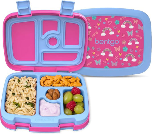 New Bentgo Kids Prints Leak - Proof Lunch Box (Rainbows & Butterflies) - Kidsy