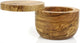 New Berard Handcrafted Salt Keeper with Magnetic Lid, 4" Round (Olive Wood) - Kidsy