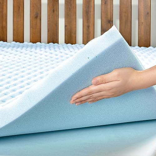 New Best Price Mattress 2" Egg Crate Memory Foam (Blue)(Twin) - Kidsy