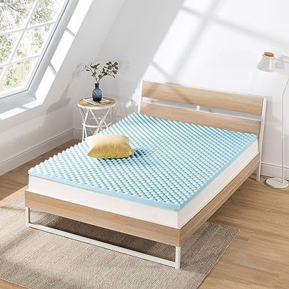 New Best Price Mattress 2" Egg Crate Memory Foam (Blue)(Twin) - Kidsy