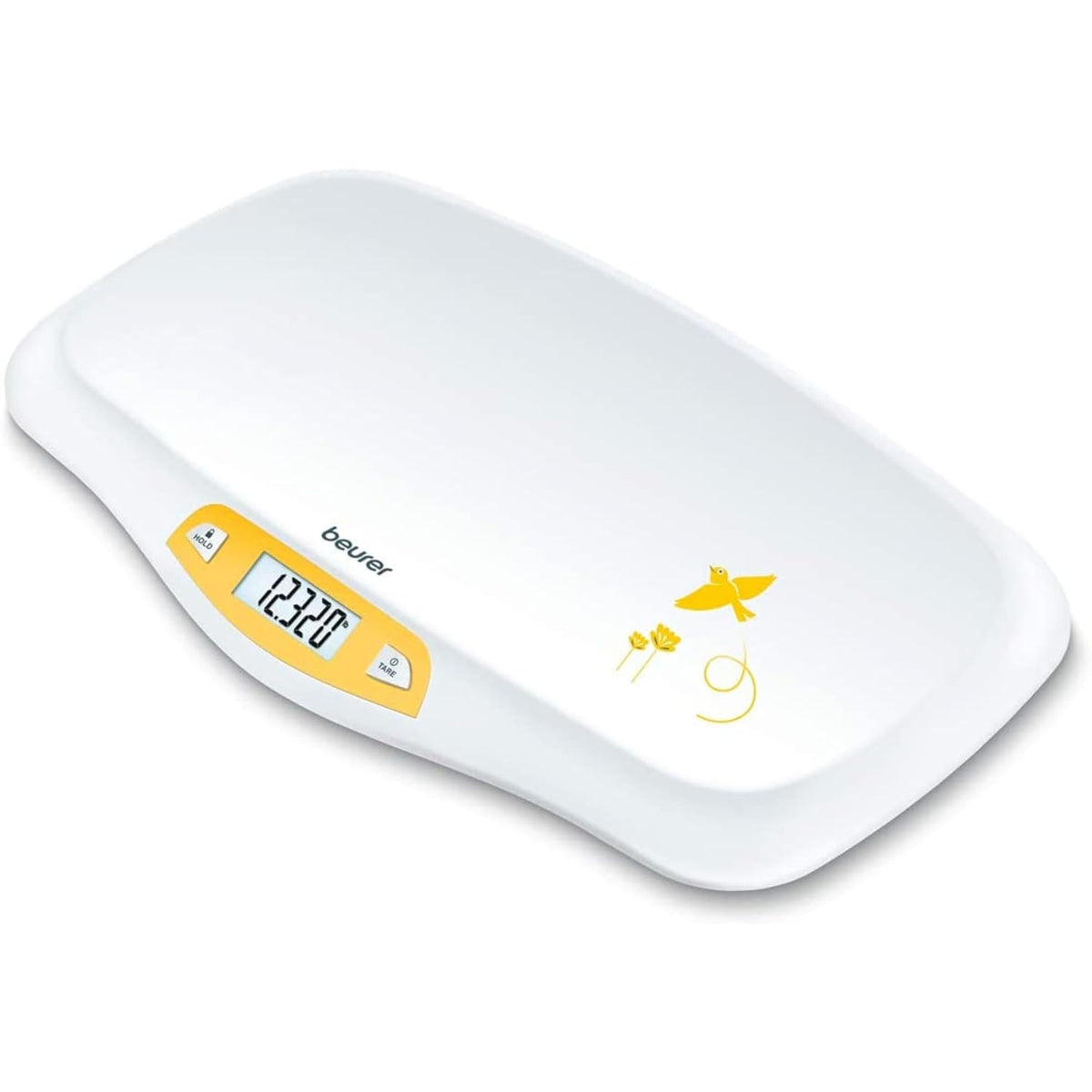 New Beurer BY80 Digital Baby Scale with Hold Function (White) - Kidsy