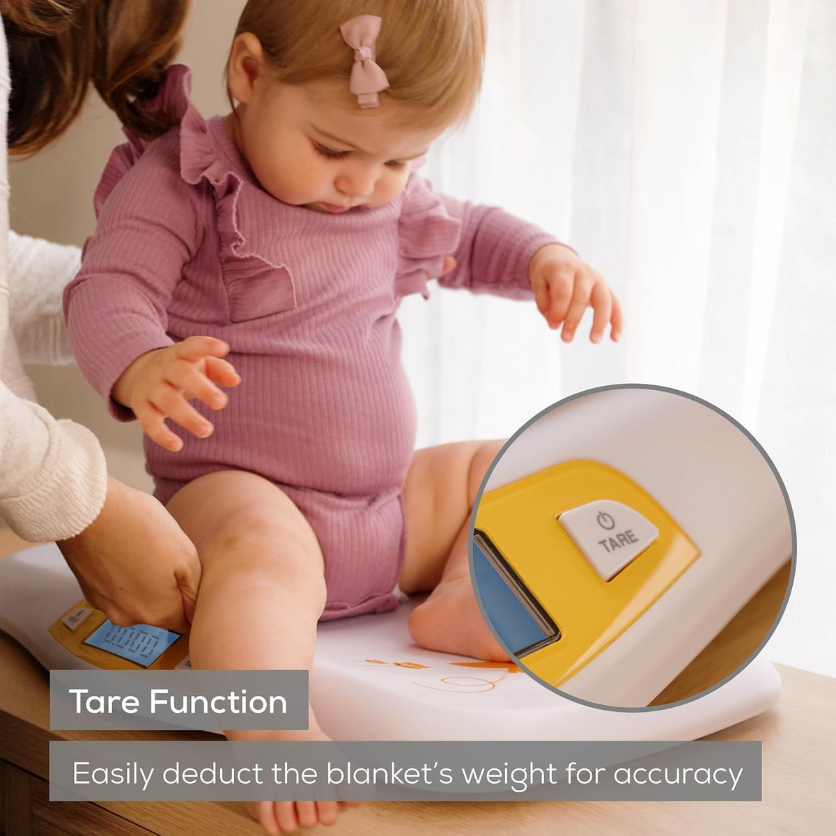 New Beurer BY80 Digital Baby Scale with Hold Function (White) - Kidsy