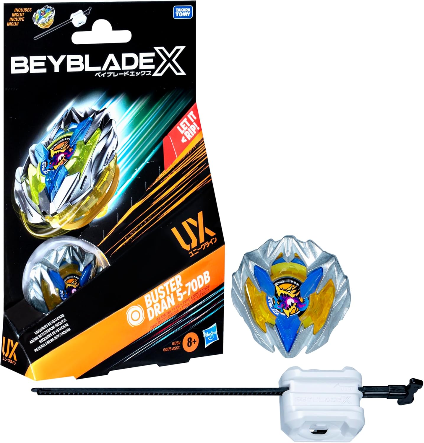 New Beyblade X Buster Dran 5 - 70DB Starter Pack with Launcher - Kidsy