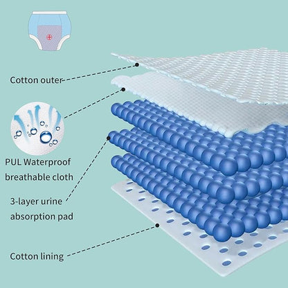 New BIG ELEPHANT Potty Training Pants 10 - Pack (Dinosaur Party, 4T) - Kidsy