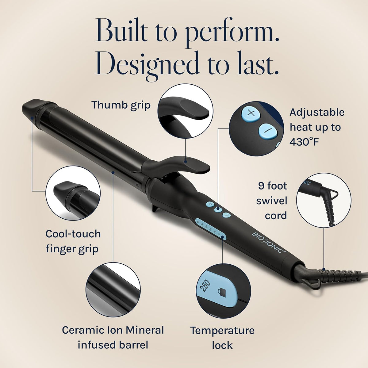 New Bio Ionic by Bio Ionic LONG BARREL STYLER 1.25" for UNISEX - Kidsy