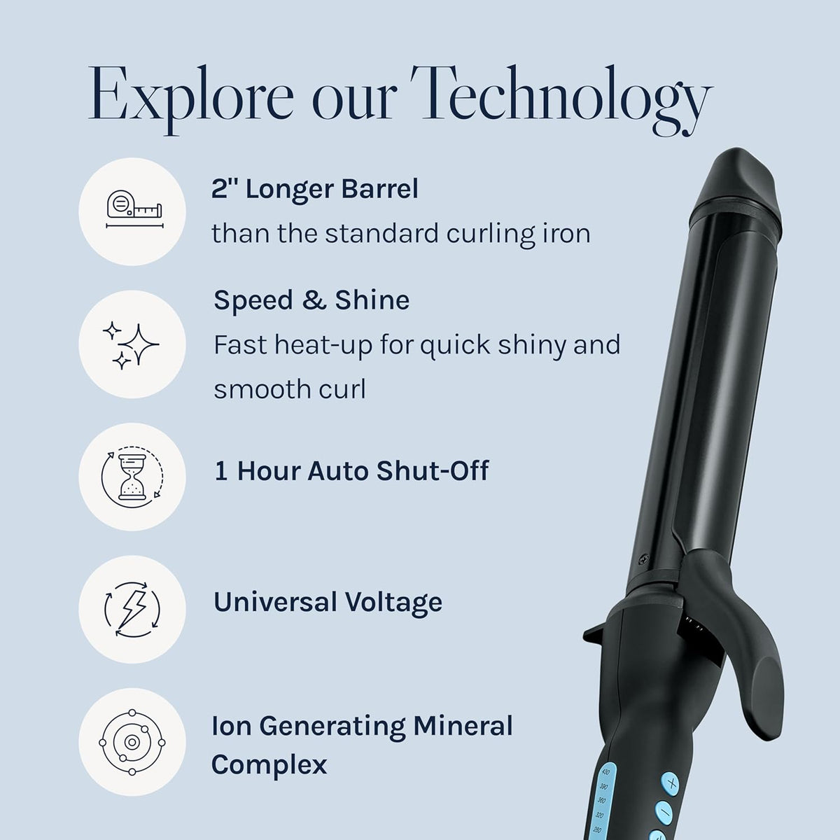 New Bio Ionic by Bio Ionic LONG BARREL STYLER 1.25" for UNISEX - Kidsy