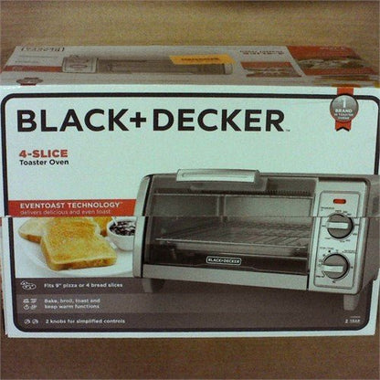 New Black+Decker TO1701SG 4 - Slice Toaster Oven - Kidsy