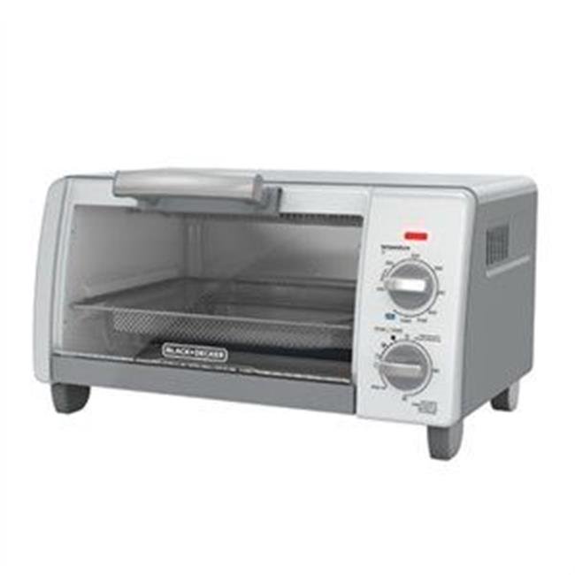 New Black+Decker TO1785SG Crisp N Bake 4 - Slice Air Fry Toaster Oven (Gray) - Kidsy