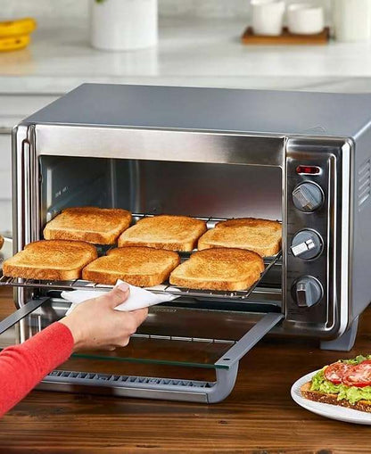 New Black+Decker TO6135 - 1SD 6 - Slice Crisp N Bake Air Fry Oven (Silver) - Kidsy