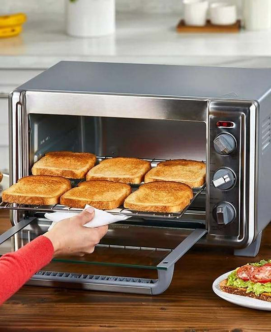 New Black+Decker TO6135 - 1SD 6 - Slice Crisp N Bake Air Fry Oven (Silver) - Kidsy