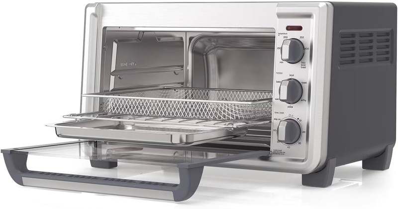 New Black+Decker TO6135 - 1SD 6 - Slice Crisp N Bake Air Fry Oven (Silver) - Kidsy