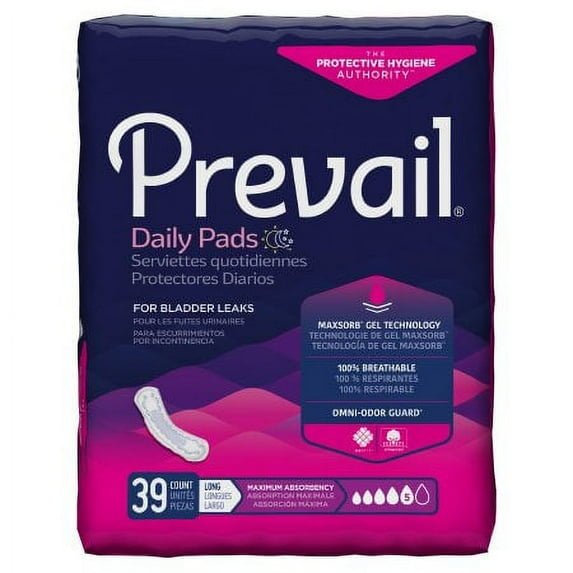 FINAL SALE Bladder Control Pad 13 Inch, 39 Count by First Quality