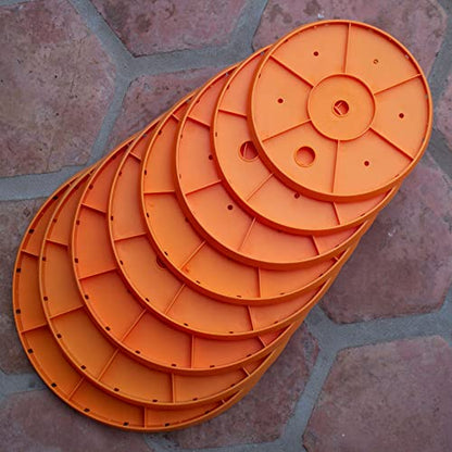New Bloem Ups - A - Daisy Round Planter Insert: 15" (Orange) - Kidsy