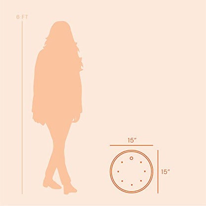 New Bloem Ups - A - Daisy Round Planter Insert: 15" (Orange) - Kidsy