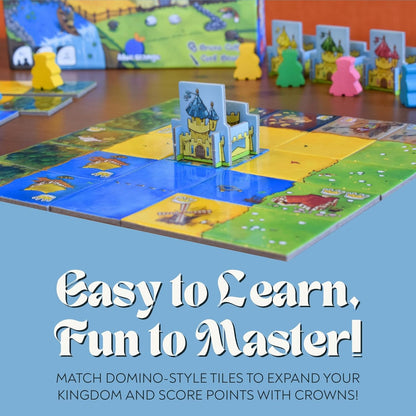 New Blue Orange Games Kingdomino Family Strategy Board Game - Kidsy