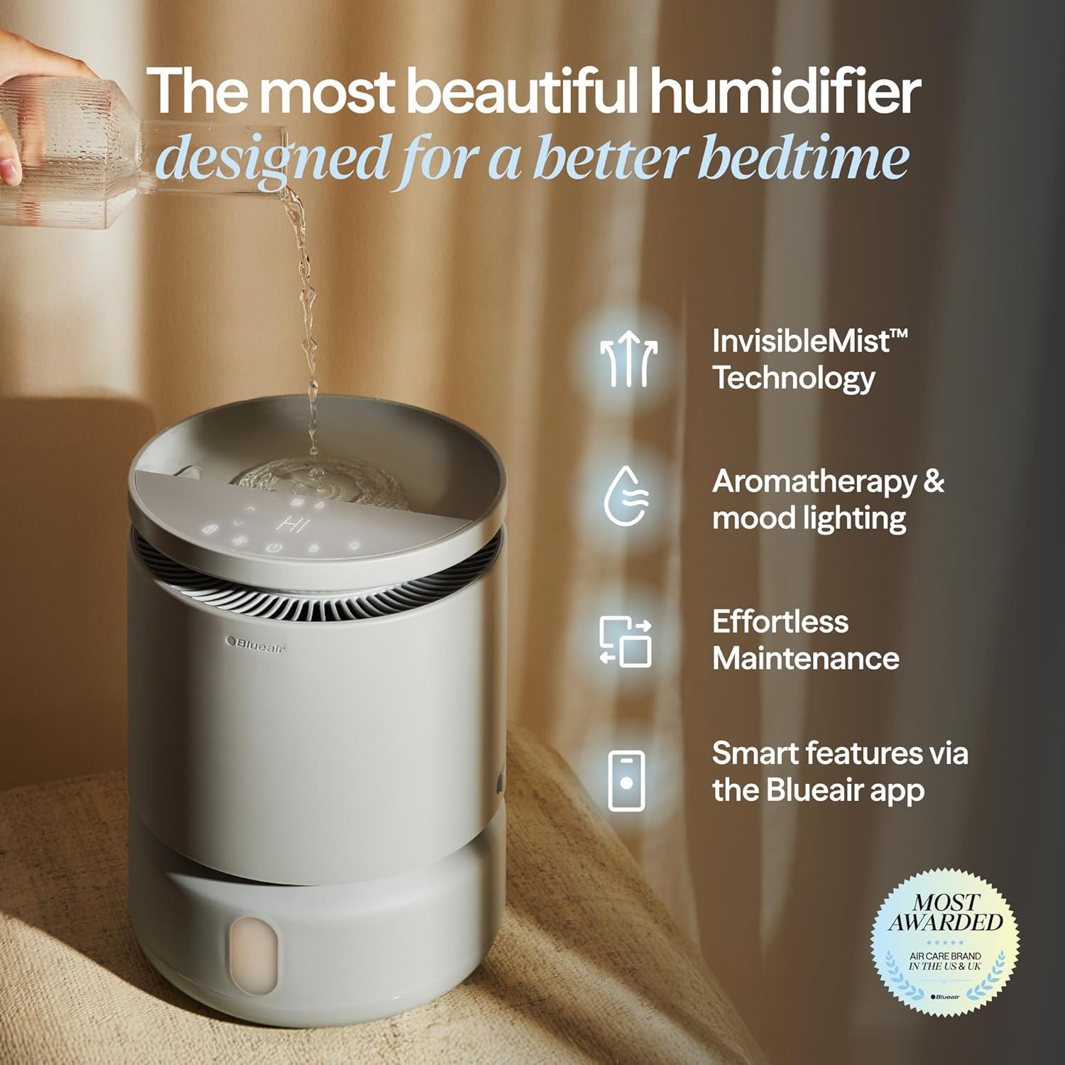 New BLUEAIR Room Humidifier (Grey) - Kidsy