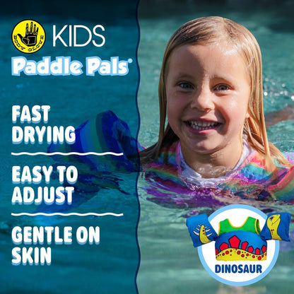 New Body Glove Paddle Pals Kids Swim Life Jacket Float - 33–55 lbs (Dinosaur) - Kidsy
