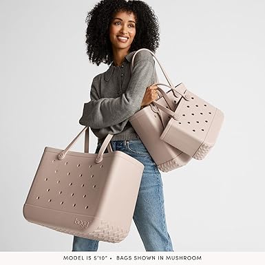 New BOGG BAG Medium Tote - 15” x 12.5” x 5” - Durable, Washable, Tip - proof (Ugly Sweater - Green) - Kidsy