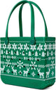 New BOGG BAG Medium Tote - 15” x 12.5” x 5” - Durable, Washable, Tip - proof (Ugly Sweater - Green) - Kidsy