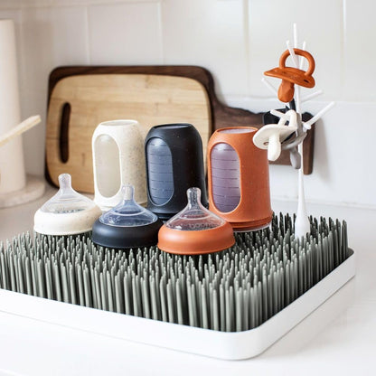 New Boon Lawn 13.5 x 11 Inch Countertop Drying Rack (Gray) - Kidsy