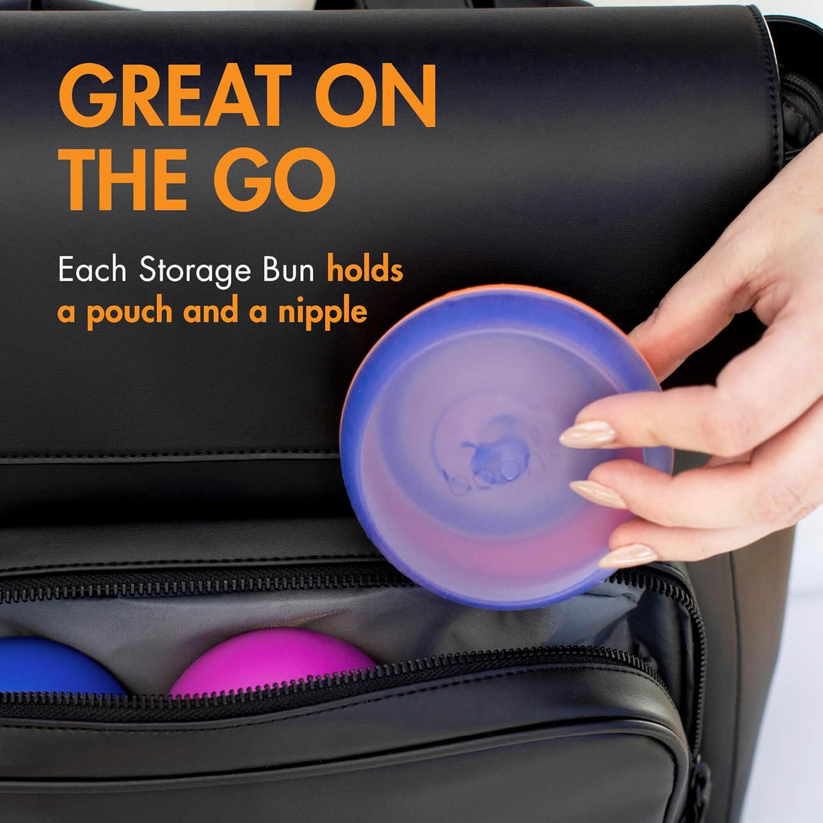 New Boon Nursh Storage Buns 3-Count (Color Block) - Kidsy