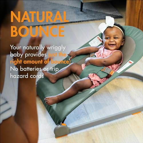 New Boon Slant Portable Baby Bouncer (Dark Green) - Kidsy