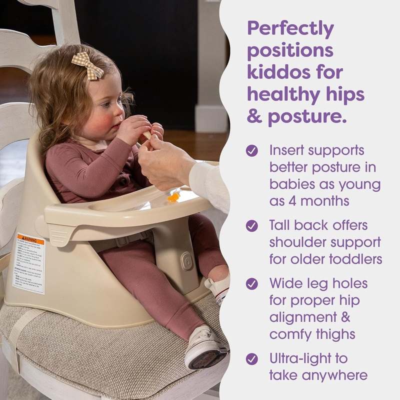 New Boppy Proper Posture Floor & Booster Seat (Oatmeal) - Kidsy
