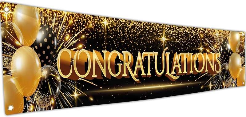 New BRAVITA Congratulations Decorations We Are So Proud of You Banner - Kidsy