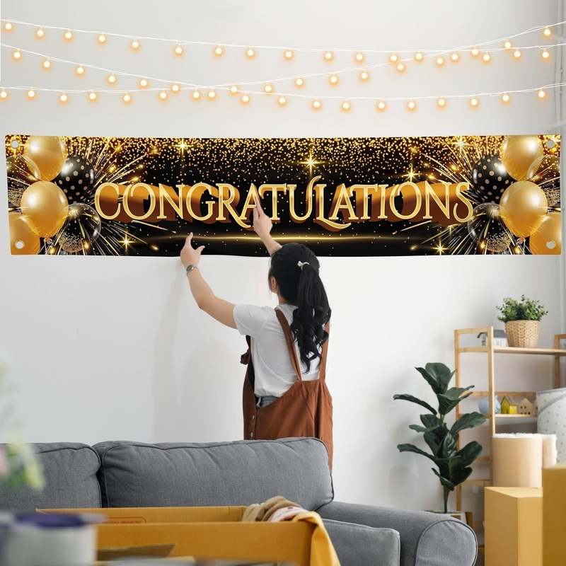 New BRAVITA Congratulations Decorations We Are So Proud of You Banner - Kidsy